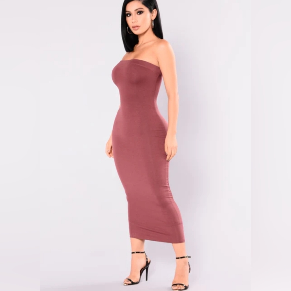 Chocolate Strapless Dress